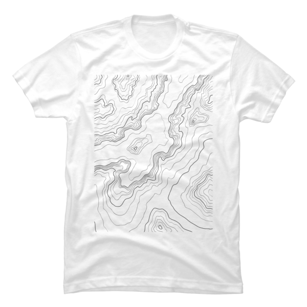 topographic t-shirt